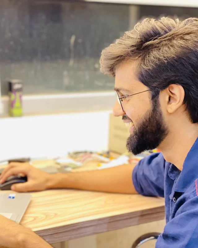 RoboArt team member at work